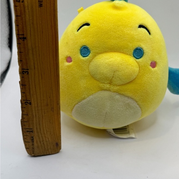 Disney original squishmallow Flounder Yellow and Blue Plush Toy - Picture 7 of 7